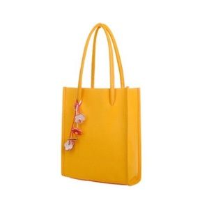 Fashion Girls Handbag Leather Shoulder Bag Yellow